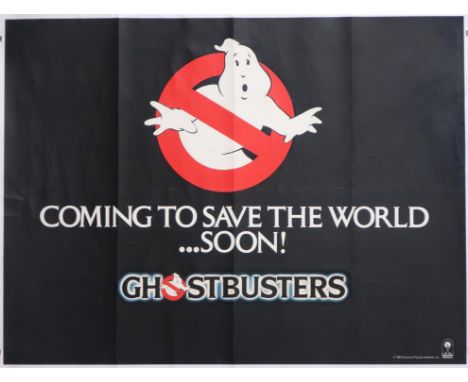 Ghostbusters (1984) Advance British Quad film poster, directed by Ivan Reitman and starring Bill Murray, Dan Aykroyd and Sigo