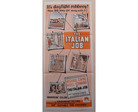 The Italian Job (R-1972) Australian daybill film poster for this iconic British classic starring Michael Caine, folded, 13 x 