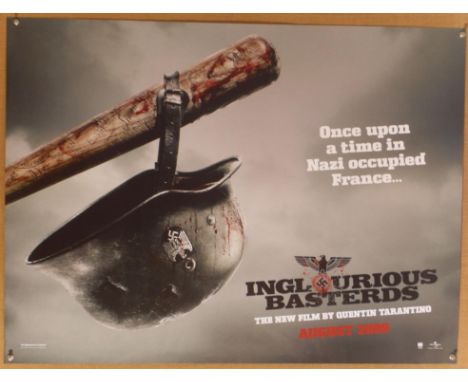 Inglourious Basterds (2009) (teaser) British quad film poster, directed by Quentin Tarantino and starring Brad Pitt, rolled, 