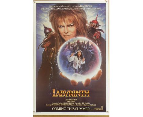 Labyrinth (1986) Advance US one sheet film poster, directed by Jim Henson and starring David Bowie and Jennifer Connelly, rol