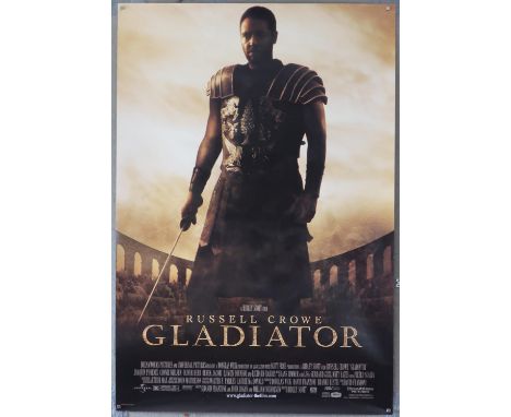 Gladiator (2000) US One sheet film poster, directed by Ridley Scott and starring Russell Crowe, rolled, 27 x 40 inches.Condit