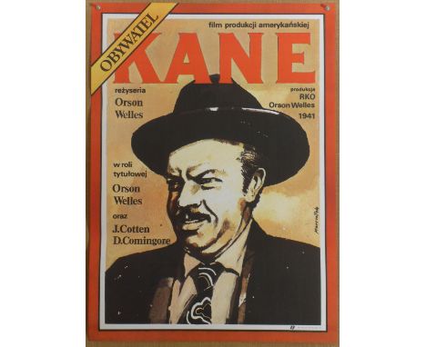 Citizen Kane (R-1987) Polish one sheet film poster, directed by and starring Orson Welles, rolled, 27 x 39 inches. Condition 