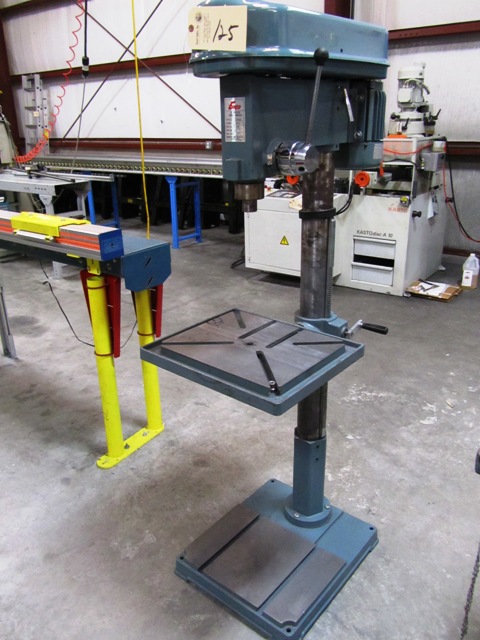 Enco Model 126-2225 22'' Pedestal Drill Press with 16'' x 19'' TSlotted ...