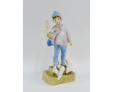 Royal Worcester 'Fantails' figure, modelled by F.G. Doughty and numbered 3760, has printed backstamps, 18.5cm high 