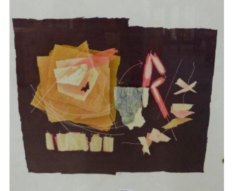 Norma Starszakowna 'Rising Rune'  Batik silk, with a Compass Gallery Label verso,  in a glazed frame, 60 x 52cm 