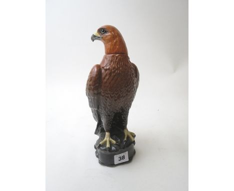 Beswick pottery Beneagles Scotch whisky decanter in the form of a Golden Eagle, sealed and with contents