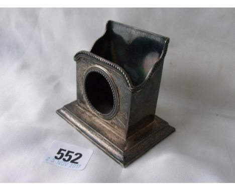 A playing card holder in the form of a stationary rack Chester 1902 2 ¼” wide by AN     