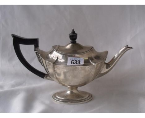 Adams style boat shaped teapot London 1917 by T.B. & S 450g all in       