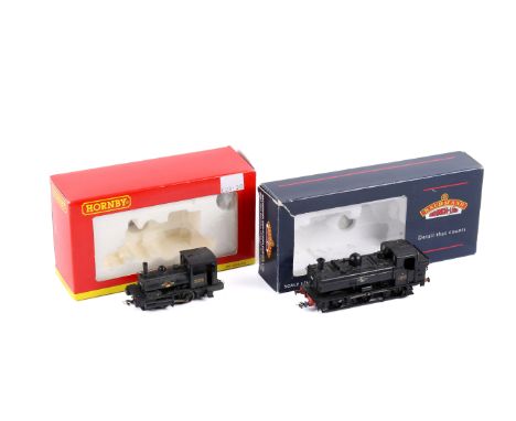 Two boxed 00 gauge locomotives. Comprising a Hornby Class 0F Pug 0-4-0 Tank Locomotive in BR livery, 51218, R2453 and a Bachm