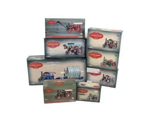 Eight boxed Corgi Limited Edition 'Vintage Glory of Steam' diecast vehicles. Comprising a Fowler B6 Road Locomotive (Talisman