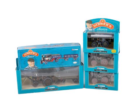 Five boxed Corgi 'Dibnah's Choice' diecast models. Comprising a Garrett Showmans Tractors-Princess Maud, 80308, Garrett Road 