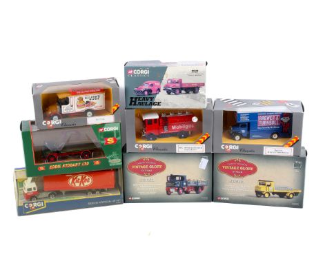 Eight boxed Corgi industrial and commercial diecast vehicles. Comprising 'Vintage Glory of Steam Series' Sentinel DG4 Steam W