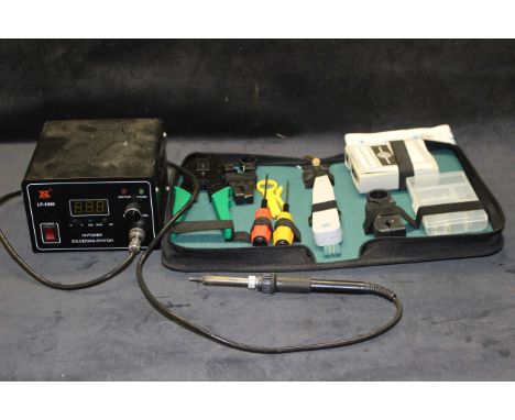 Model railway Engineers Solder station &amp; RJ45 connection test kit, item is untested therefore viewing is recommended
