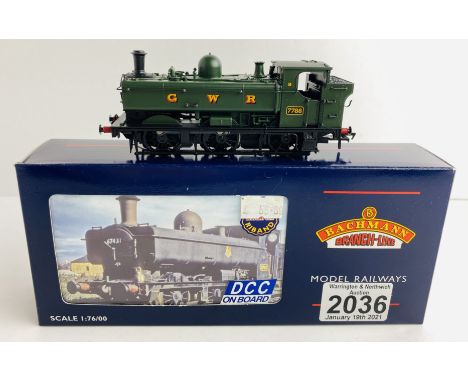 Bachmann 32-213DC OO Gauge GWR Green Pannier Boxed P&amp;P Group 1 (£14+VAT for the first lot and £1+VAT for subsequent lots)