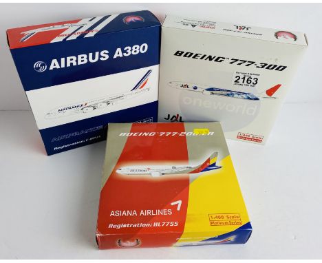 3x Phoenix 1:400 Scale Aircraft Diecast Model Aircraft - In Boxes (ALL WHEELS PRESENT &amp; OK) P&amp;P Group 1 (£14+VAT for 