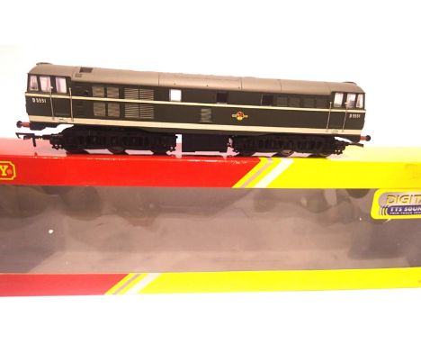 Hornby R3592 TTS Sound class 31, BR Green D5551. P&amp;P Group 1 (£14+VAT for the first lot and £1+VAT for subsequent lots) 