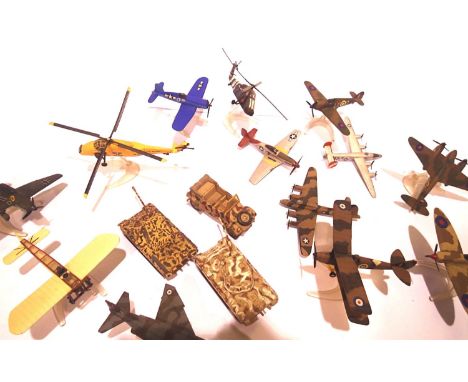 Selection of Corgi small scale aircraft and military vehicles. P&amp;P Group 2 (£18+VAT for the first lot and £3+VAT for subs