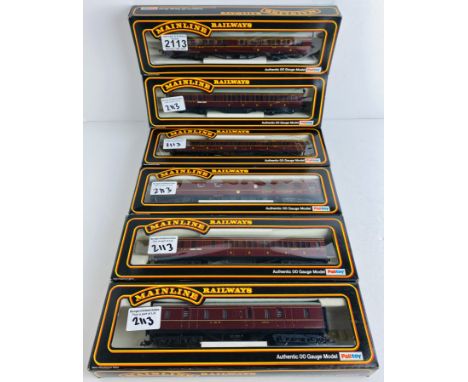 6x Mainline OO Gauge LMS Coaches Boxed P&amp;P Group 2 (£18+VAT for the first lot and £3+VAT for subsequent lots) 