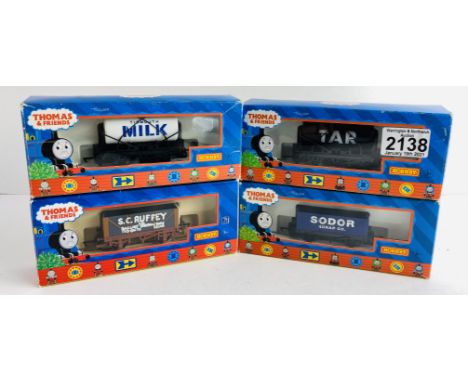 4x Hornby Thomas &amp; Friends OO Gauge Wagons  Boxed P&amp;P Group 1 (£14+VAT for the first lot and £1+VAT for subsequent lo