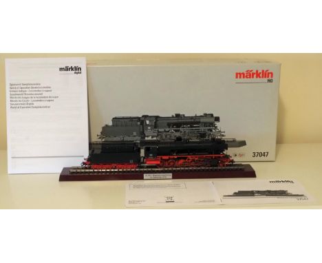 Marklin H0 3-rail Digital 37047 DB Class 054 steam loco, heavy metal, with MFX-plus decoder and cab control feature. Marklin 