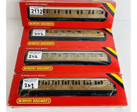 4x Hornby OO Gauge LNER Teak Coaches Boxed P&amp;P Group 1 (£14+VAT for the first lot and £1+VAT for subsequent lots) 