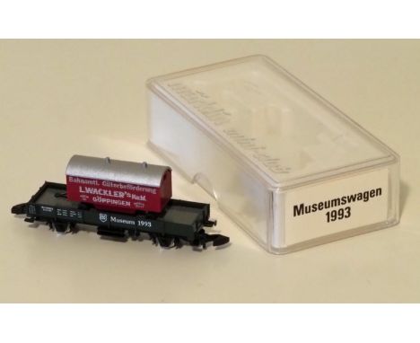 Marklin mini-club Z-scale 80004 Museum wagon 1993, new in original box. Hard-to-find collectors model, sold only in Marklin M