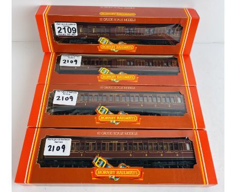 4x Hornby  OO Gauge MR Clerestory Coaches Boxed P&amp;P Group 1 (£14+VAT for the first lot and £1+VAT for subsequent lots) 