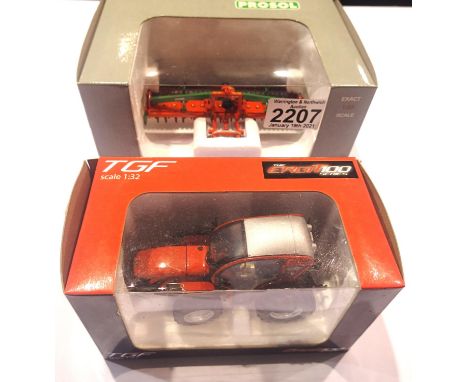 TGF 1:32 scale Antonio Carraro Tractor and Prosol P4-180 implement. P&amp;P Group 1 (£14+VAT for the first lot and £1+VAT for