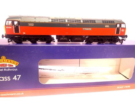 Bachmann 31-652 class 47 Sir Rowland Hill 47474, parcels red and grey. P&amp;P Group 1 (£14+VAT for the first lot and £1+VAT 