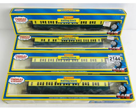 4x Hornby Thomas &amp; Friends OO Gauge Gordon Coaches R120/R121 All Boxed  New Ex Shop Stock P&amp;P Group 1 (£14+VAT for th