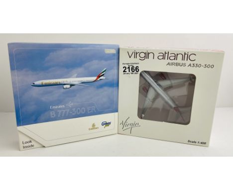 2x Gemini Jets 1:400 Scale Aircraft Diecast Model Aircraft - In Boxes (ALL WHEELS PRESENT &amp; OK) P&amp;P Group 1 (£14+VAT 