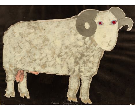 Emma Douglas/Ram/signed and dated '83, inscribed and numbered 6/14/colour print, 59cm x 79cm CONDITION REPORT: ARR Artist's R