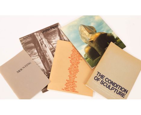 A group of art exhibition catalogues and pamphlets, including 1977 Hayward Annual, 1977 Silver Jubilee Exhibition of Contempo