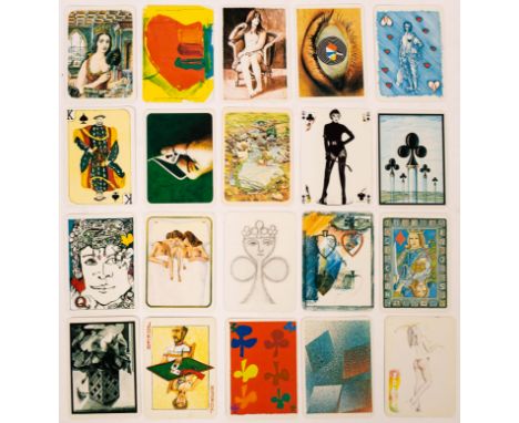 Alan Driscoll/A Deck of Cards/56 playing cards each printed with a different work of art, index card and catalogue, as a spec