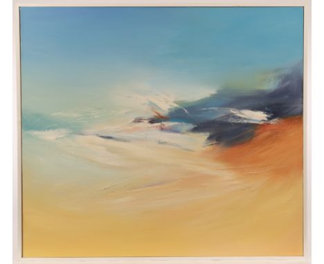Fran Spencer (Contemporary)/Offshore/inscribed verso/oil on canvas, 80cm x 90cm/Provenance: Martin's Gallery, Cheltenham COND