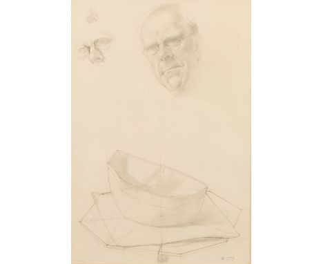 Norman Blamey (1914-2000)/Studies for a Portrait of The Reverend Dr Dennis Nineham, Warden of Keble College, Oxford 1969-1979