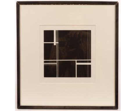Alan Reynolds (1926-2014)/Small Structure/initialled and dated '77, limited edition 4/30/wood engraving, plate size 20.5cm sq