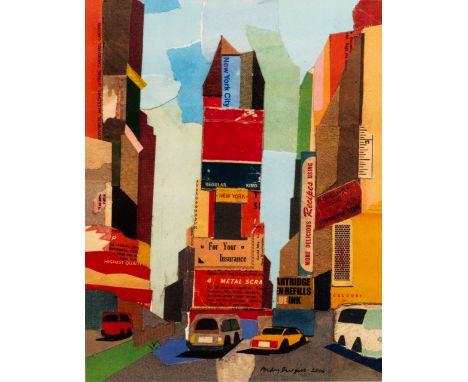 Andy Burgess (born 1969)/New York City/signed and dated 2006/collage, 27.5cm x 21cm CONDITION REPORT: ARR Artist's Resale Rig