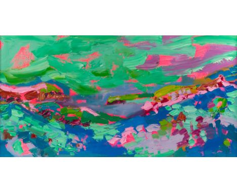 Eloise Glovier (Contemporary)/Ar Yr Mor/oil on canvas, 52.5cm x 100cm CONDITION REPORT: ARR Artist's Resale Right may apply t