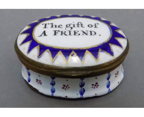 19THC ENAMEL PATCH BOX