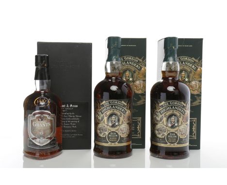 GRANT'S HERITAGE RESERVE AGED 15 YEARS
Blended Scotch Whisky. 70cl, 40% volume, in presentation box. 
GORDON HIGHLANDERS (2)
