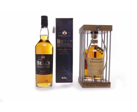 BELL'S SPECIAL RESERVE
Blended Malt Scotch Whisky. 70cl, 40% volume, in carton. 
MONKEY SHOULDER
Blended Malt Scotch Whisky. 