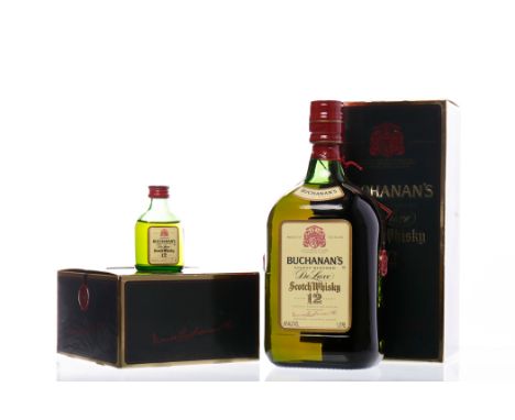 BUCHANANS DELUXE 12 YEAR OLD
Blended Scotch Whisky. 1L, 40% volume, in carton.
BUCHANANS DELUXE 12 YEAR OLD - BOX OF 12 MINIA