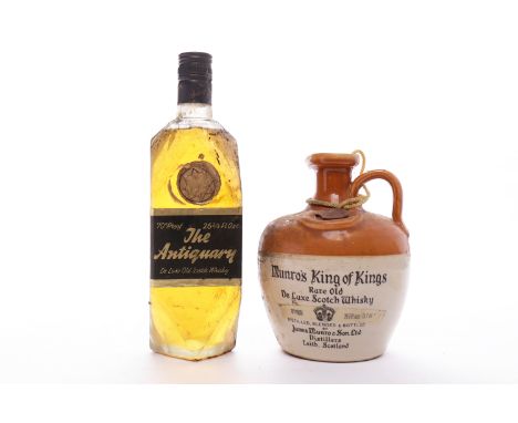 MUNRO'S KING OF KINGS
Blended Scotch Whisky. Distilled, blended and bottled by James Munro & Son Ltd Distillers, Leith, Scotl