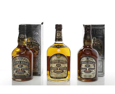 CHIVAS REGAL 12 YEARS OLD (2)
Blended Scotch Whisky. 70cl, 40% volume, in carton. 
CHIVAS REGAL 12 YEARS OLD
Blended Scotch W
