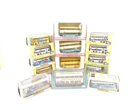 Collectors Model Buses 1:76 Scale Modern Far Eastern Double Deck Buses (10), all boxed/cased with card sleeves, Dennis Dragon