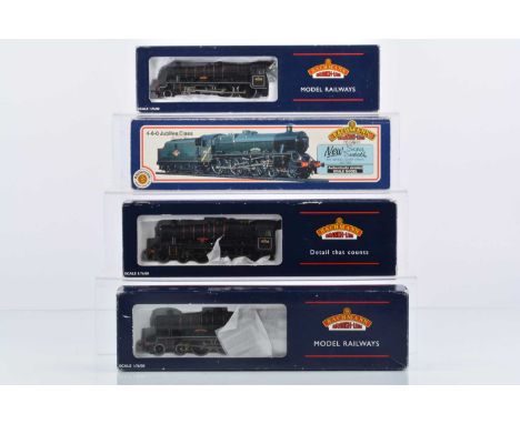 Modified Bachmann 00 gauge BR black Steam Locomotives and Tenders (4), Standard 5MT class 4-6-0 75078, Jubilee class 4-6-0 45