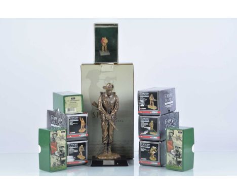 WWI Era and Later Britain's Corgi and Other Military Figures (10), all boxed, bronze resin limited edition figure of an Anzac