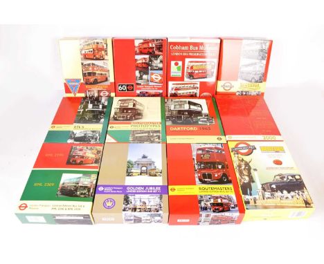 Exclusive First Editions Bus Sets and Gift Sets (14), all boxed 1:76 scale London Buses,  Postwar Leyland Buses Set 4, LTM Bu