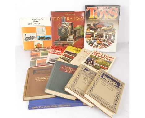 Collection of books subjects  mainly pre-war Model Steam and Tinplate Trains, Model Steam Locomotive, Model Engineering, Mode